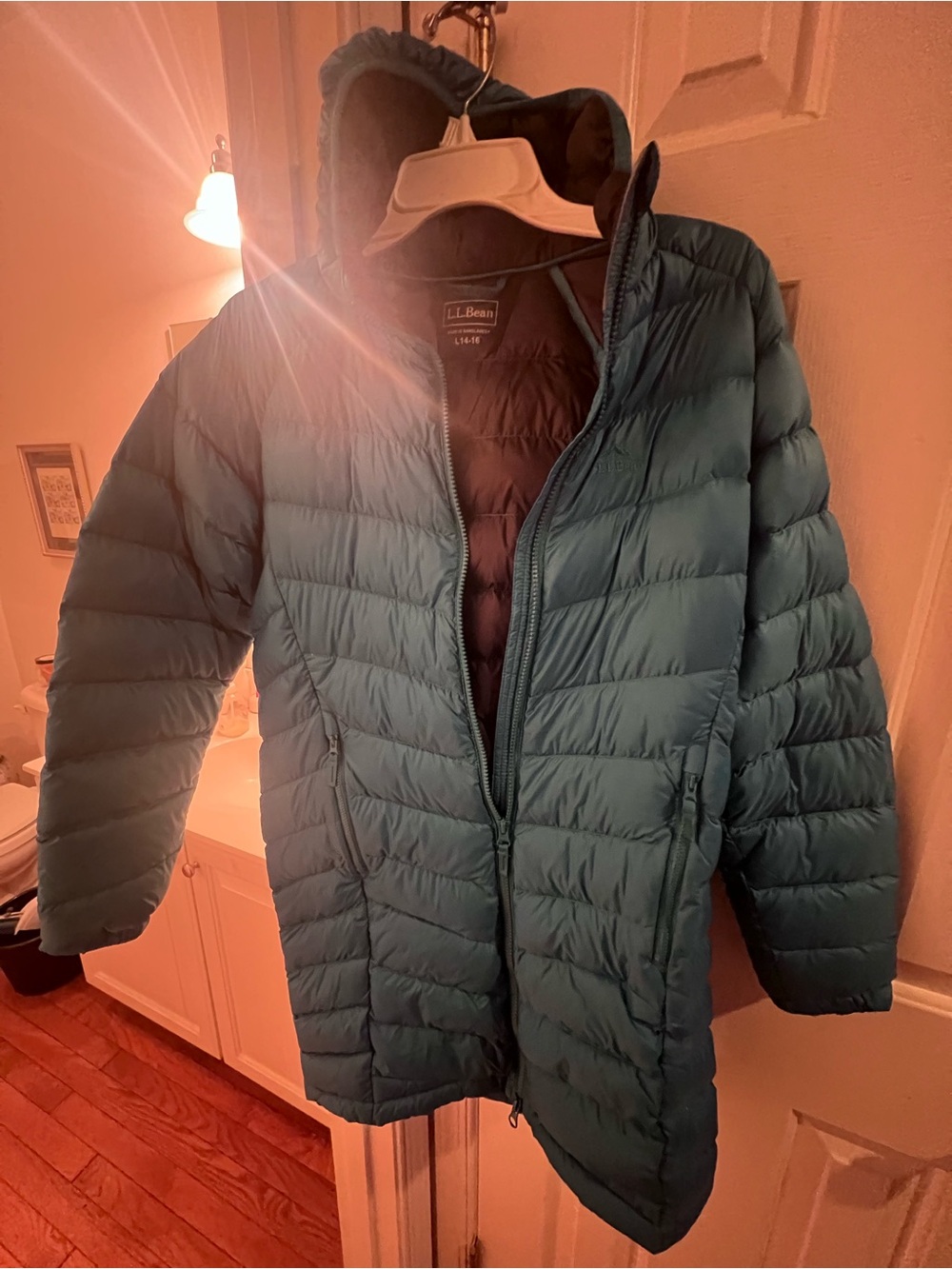 L.L. Bean Ultralight 650 Down jacket.Youth large size 14-16